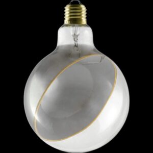 LED Globe 125 smokey slanting bottom