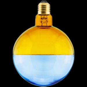 LED Globe 127 2tones gelb - blau