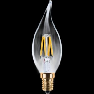 LED Kerze Windstoß klar