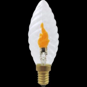 LED Kerze Twisted klar