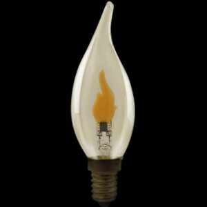 LED Kerze Windstoß smokey
