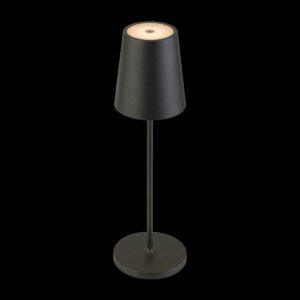 VINOLINA TWO, Tischleuchte, Akku, IP65, 2200/2700/3000 K, TOUCH, schwarz