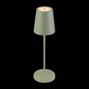 VINOLINA TWO, Tischleuchte, Akku, IP65, 2200/2700/3000 K, TOUCH, grün