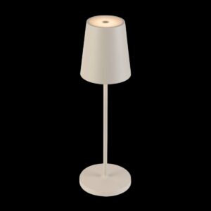 VINOLINA TWO, Tischleuchte, Akku, IP65, 2200/2700/3000 K, TOUCH, beige