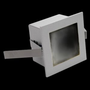 FRAME BASIC, Einbauleuchte, LED, 3000 K, eckig, silbergrau, inkl. Blattfedern