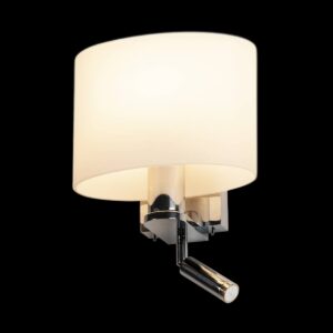 KENKUA SPOT, E27, Indoor LED Wandaufbauleuchte, chrom, 3000 K