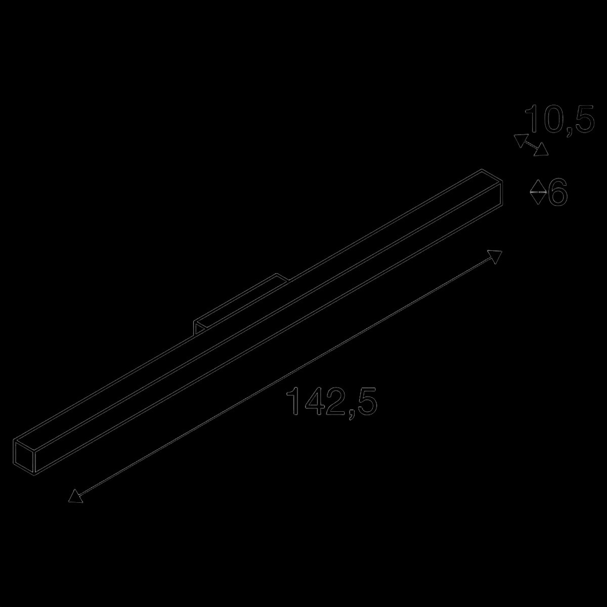 Q-LINE®, Wandleuchte, LED, 3000 K, silbergrau – Bild 2