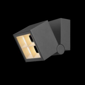 S-CUBE, Wand- und Deckenaufbauleuchte, 2700/3000 K, 15 W, PHASE, 80°, anthrazit