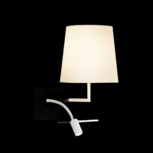SOMNILA FLEX, Indoor LED Wandaufbauleuchte 3000 K weiß Version rechts inkl. USB Anschluss