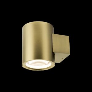 OCULUS, Wandaufbauleuchte, rund, 2000-3000 K, 15 W, Dim-to-Warm, PHASE, 100°, messing