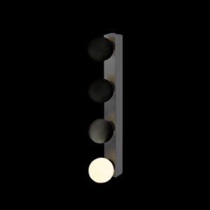 SUN Mirror, Wandaufbauleuchte, quad, 2700/3000/4000 K, TOUCH button, 18 W, IP44, schwarz