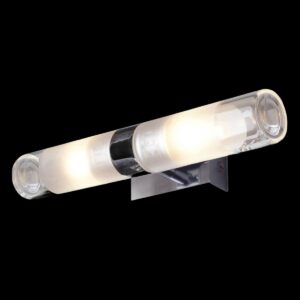 MIBO UP/DOWN, Wandleuchte, QT14, IP21, up/down, chrom, max. 50 W