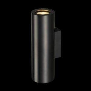ENOLA B, Wandleuchte, QPAR51, rund, up/down, schwarz, max. 50 W, inkl. Zierring schwarz