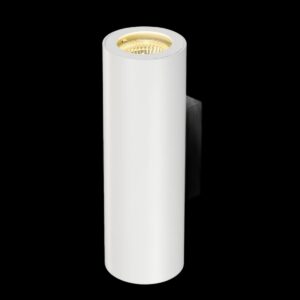 ENOLA B, Wandleuchte, QPAR51, rund, up/down, weiß, max. 50 W, inkl. Zierring weiß
