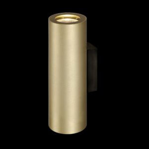 ENOLA B, Wandleuchte, QPAR51, rund, up/down, messing, max. 50 W, inkl. Zierring messing