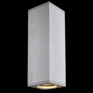 THEO UP/DOWN, QPAR51, Wandleuchte, alu gebürstet, max. 2x50 W