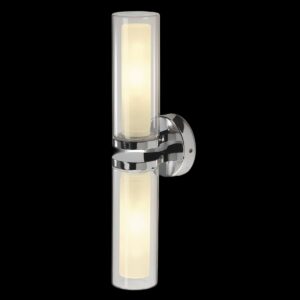 WL 106, doppel Glas, chrom 2xE14