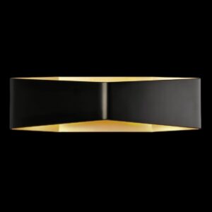 CARISO, Wandleuchte, LED, 2700 K, schwarz/gold, 2x9 W