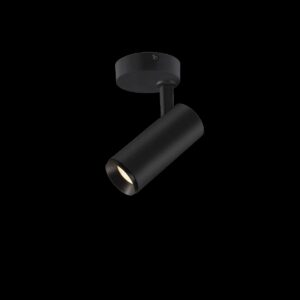 NUMINOS® S CW, PHASE, Deckenaufbauleuchte, 3000 K, 8 Watt, Phasenabschnitt, 60°, matt schwarz