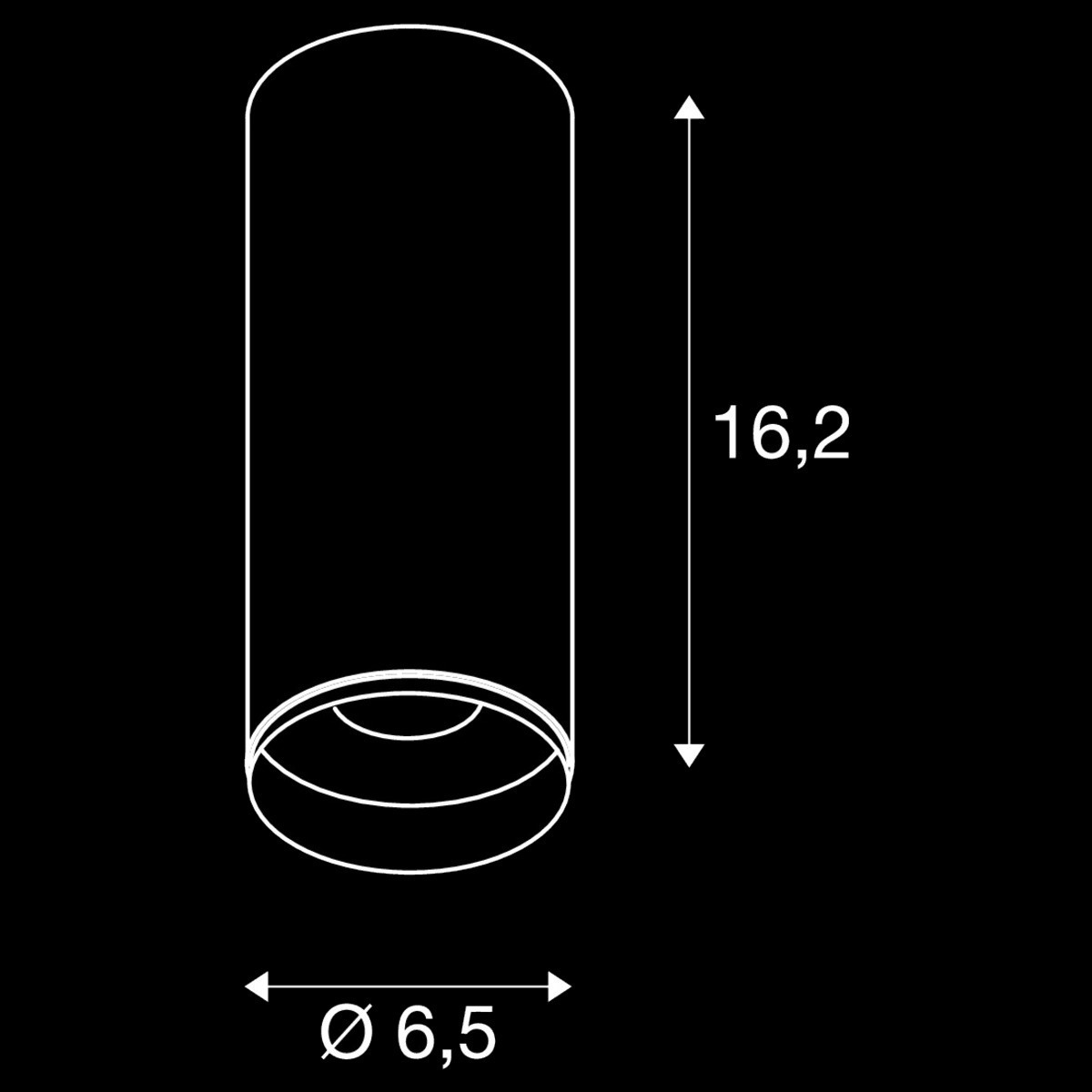 NUMINOS® S CL, PHASE, Deckenaufbauleuchte, 3000 K, 8 Watt, Phasenabschnitt, 60°, matt weiß / matt schwarz – Bild 4