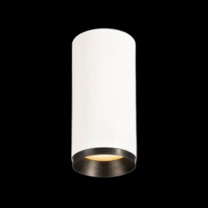 NUMINOS® M CL, PHASE, Deckenaufbauleuchte, 2700 K, 14 Watt, Phasenabschnitt, 36°, matt weiß / matt schwarz