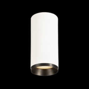 NUMINOS® M CL, PHASE, Deckenaufbauleuchte, 3000 K, 14 Watt, Phasenabschnitt, 36°, matt weiß / matt schwarz