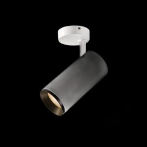 NUMINOS® L CL, PHASE, Deckenaufbauleuchte, 2700 K, 20 Watt, Phasenabschnitt, 36°, matt weiß / matt schwarz