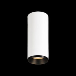 NUMINOS® S CL, DALI, Deckenaufbauleuchte, 2700 K, 7,8 Watt, DALI, 36°, matt weiß / matt schwarz
