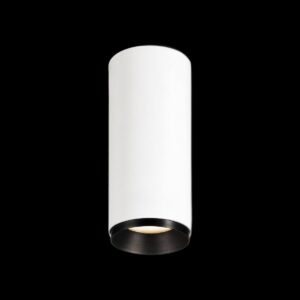 NUMINOS® S CL, DALI, Deckenaufbauleuchte, 3000 K, 7,8 Watt, DALI, 36°, matt weiß / matt schwarz