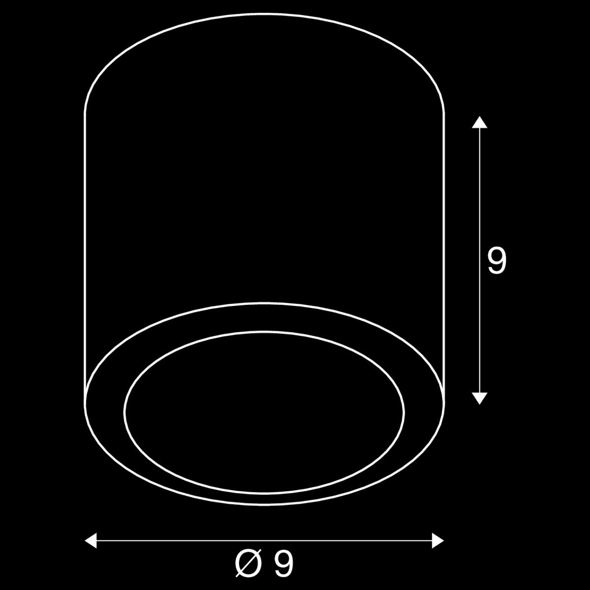 OCULUS, Indoor LED Deckenaufbauleuchte weiß DIM-TO-WARM 2000-3000 K – Bild 3
