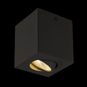 TRILEDO, Deckenleuchte, LED, 3000 K, eckig, schwarz matt, 38°, 6,2 W, inkl. Treiber
