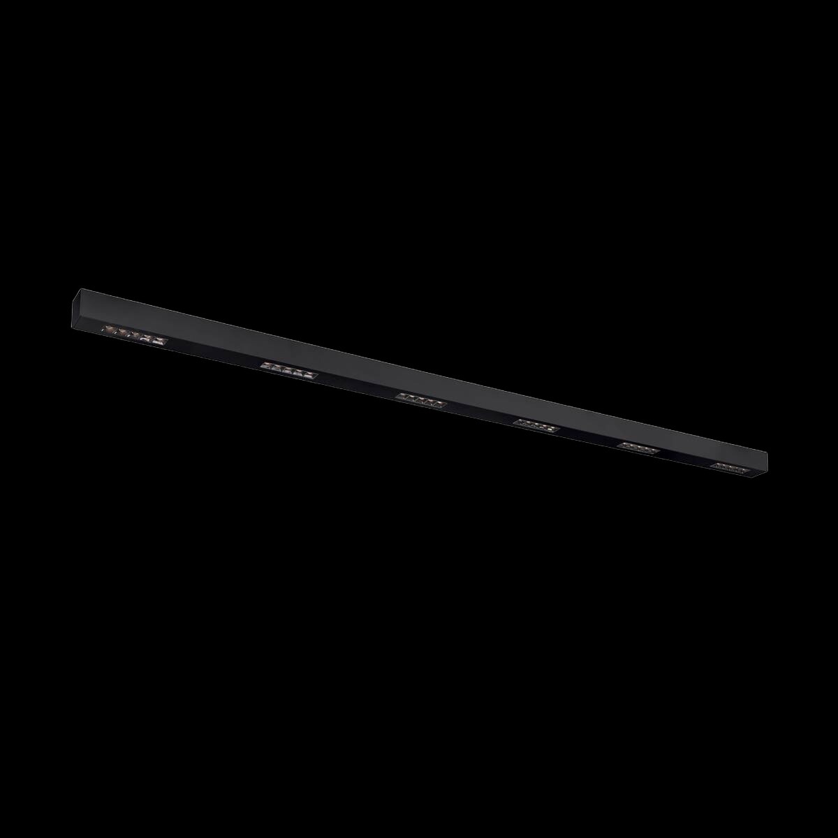 Q-LINE®, LED Indoor Deckenaufbauleuchte, 2 m, BAP, schwarz, 3000 K
