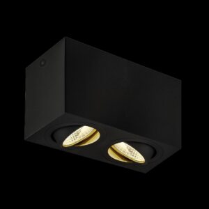 TRILEDO, LED Indoor Deckenaufbauleuchte, schwarz, 3000 K, 16 W