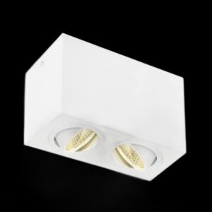 TRILEDO Double, LED Indoor Deckenaufbauleuchte, weiß, 3000 K, 16 W