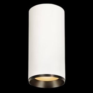 NUMINOS® XL CL, PHASE, Deckenaufbauleuchte, 2700 K, 28 Watt, Phasenabschnitt, 36°, matt weiß / matt schwarz