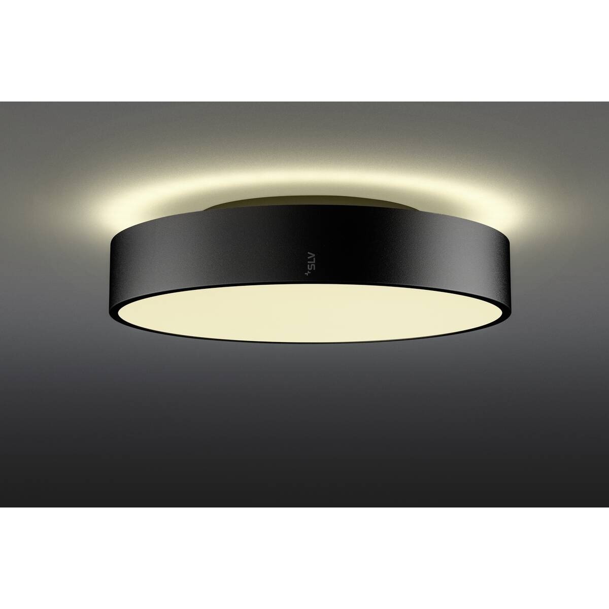 MEDO® PRO 40, Wand- und Deckenaufbauleuchte, rund, 3000/4000 K, 19 W, DALI, Touch, 80°, UGR <19, schwarz – Bild 5