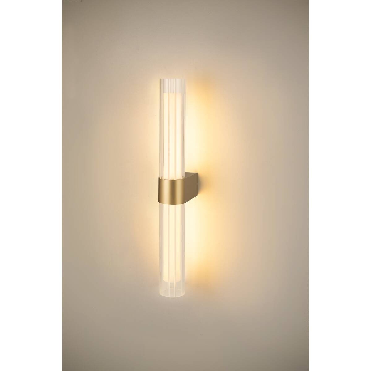LYGANT double, Wandaufbauleuchte, 3000 K, 11 W, messing – Bild 6