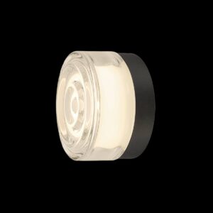 CYFT WAVE, Wand- und Deckenaufbauleuchte, 2700/3000/4000 K, 6,5 W, PHASE, schwarz / klar