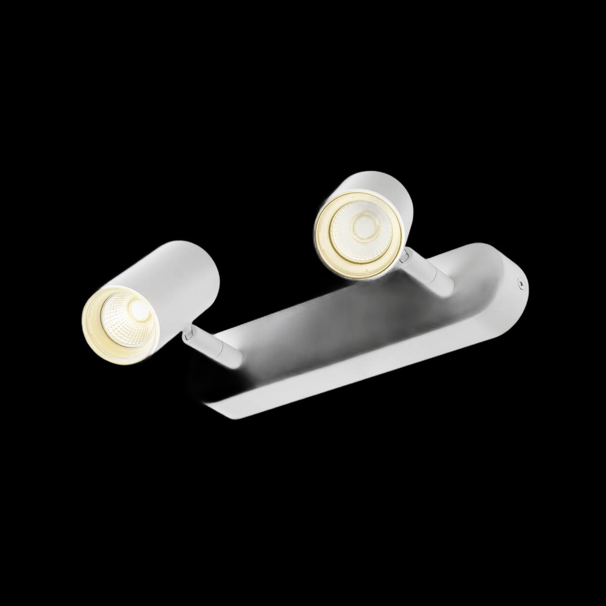 NOBLO®, Wand- und Deckenaufbauleuchte, double, rund, 2000-3000 K, 15 W, Dim-to-Warm, PHASE, 36°, weiß – Bild 2