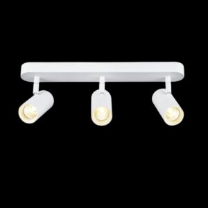 NOBLO®, Wand- und Deckenaufbauleuchte, triple, rund, 2000-3000 K, 22 W, Dim-to-Warm, PHASE, 36°, weiß