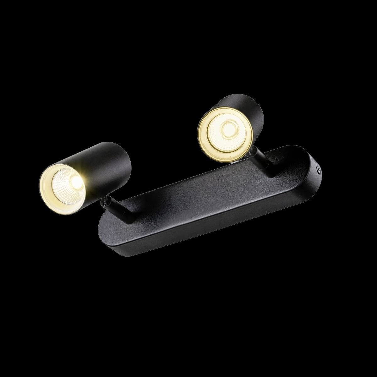 NOBLO®, Wand- und Deckenaufbauleuchte, double, rund, 2000-3000 K, 15 W, Dim-to-Warm, PHASE, 36°, schwarz – Bild 2