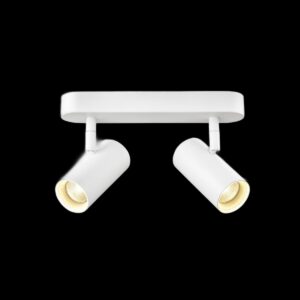 NOBLO®, Wand- und Deckenaufbauleuchte, double, rund, 2700 K, 12 W, PHASE, 32°, weiß