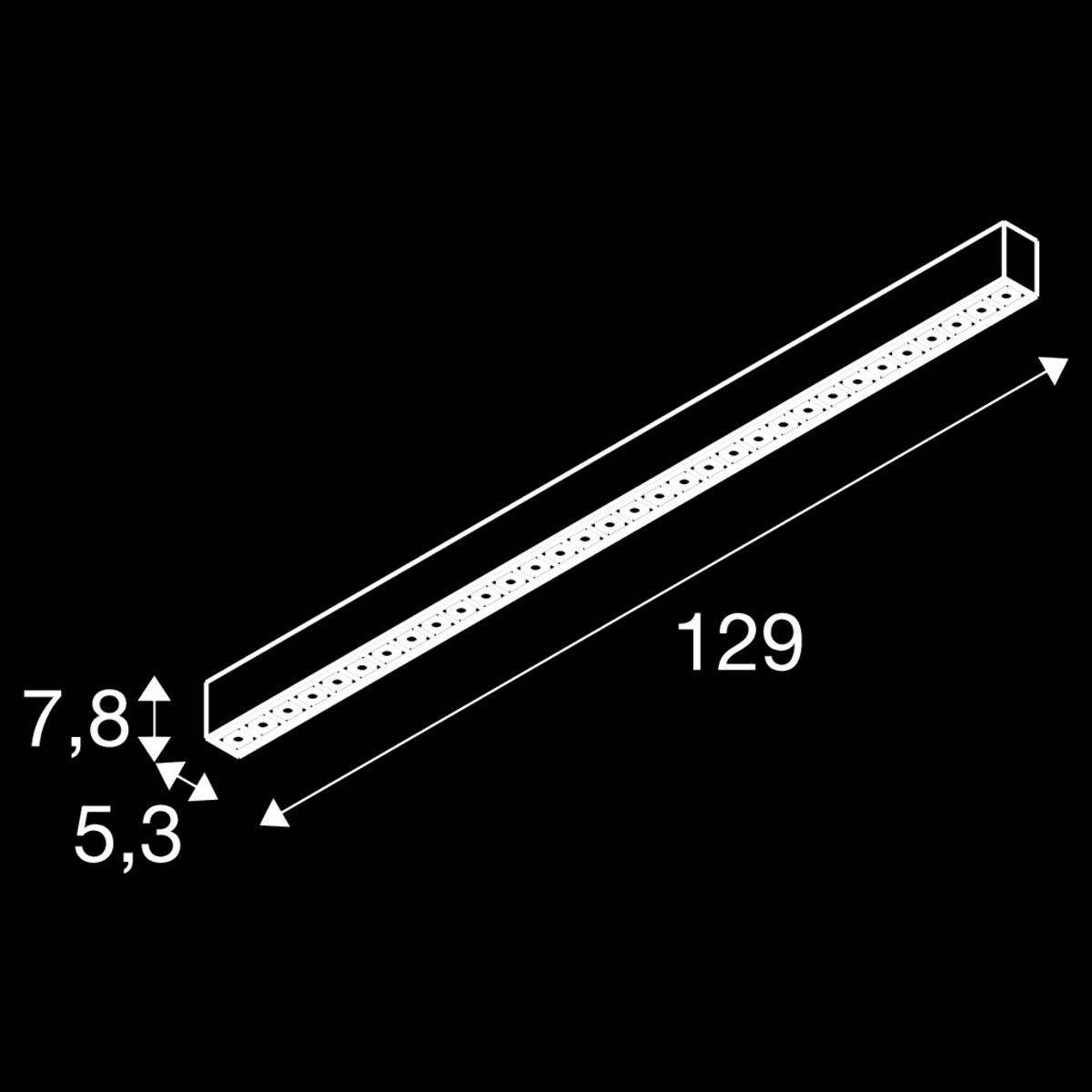 GLENOS® PRO, Deckenaufbauleuchte, 1, 2m, DALI, UGR19, 4000K, 30 W, 75°, schwarz – Bild 4