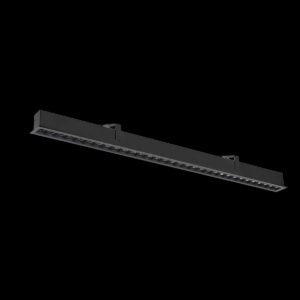 GLENOS® PRO, Deckeneinbauleuchte, 1, 2m, DALI, UGR19, 4000K, 75°, IP20, schwarz
