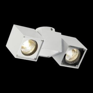 ALTRA DICE, Deckenleuchte, zweiflammig, QPAR51, weiß, max. 100 W