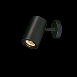 ENOLA B, Wand- und Deckenleuchte, Spot, einflammig, QPAR51, schwarz, max. 50 W