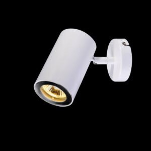ENOLA B, Wand- und Deckenleuchte, Spot, einflammig, QPAR51, weiß, max. 50 W
