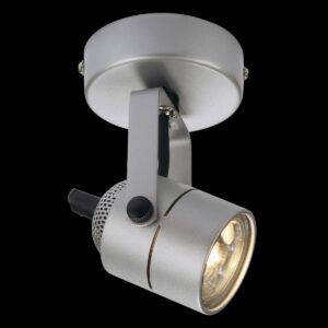 SPOT 79, Wand- und Deckenleuchte, QPAR51, rund, silbergrau, 230V, max. 50 W