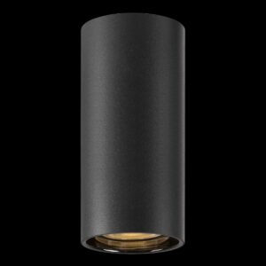ASTO TUBE, Deckenaufbauleuchte, zylindrisch, max. 1x10 W, schwarz