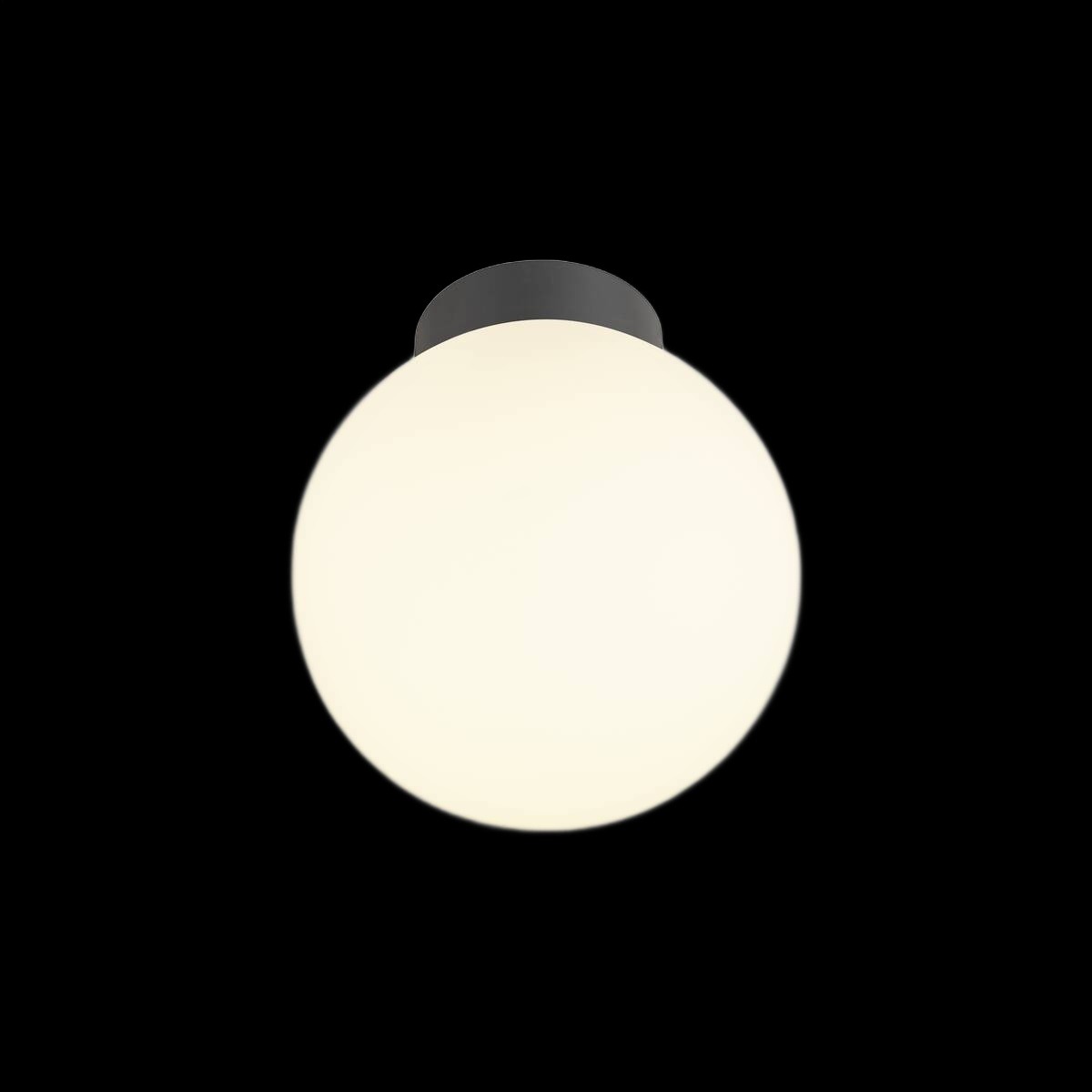 SUN 20, Deckenaufbauleuchte, rund, 1x max. 60 W, E27, schwarz